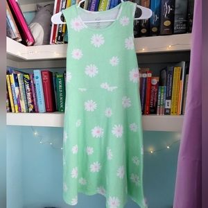Kid's Green Floral Dress
